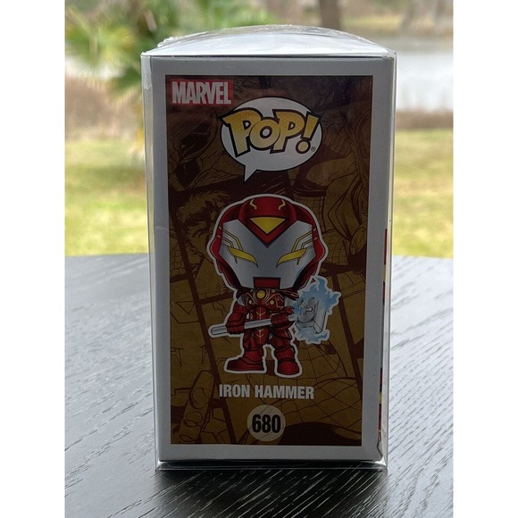 Funko Pop Infinity Warps Iron Hammer #680 Glow Walgreens Exclusive, Box Damage - Picture 3 of 10